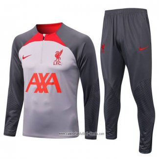 Chandal de Sudadera del Liverpool 2022 2023 Gris