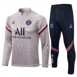 Chandal de Sudadera del Paris Saint-Germain Jordan 2021 2022 Gris