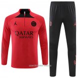 Chandal de Sudadera del Paris Saint-Germain Jordan 2022 2023 Rojo