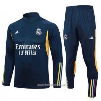 Chandal de Sudadera del Real Madrid 2023 2024 Azul