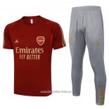 Chandal del Arsenal 2023 2024 Manga Corta Rojo