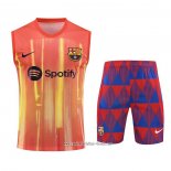 Chandal del Barcelona 2023 2024 Sin Mangas Naranja