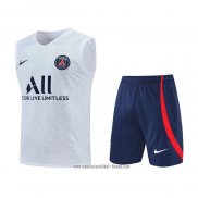 Chandal del Paris Saint-Germain 2022 2023 Sin Mangas Blanco