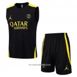 Chandal del Paris Saint-Germain Jordan 2023 2024 Sin Mangas Negro