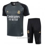 Chandal del Real Madrid 2023 2024 Manga Corta Verde - Pantalon Corto