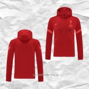 Chaqueta con Capucha del Liverpool 2021-2022 Rojo