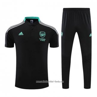 Conjunto Polo del Arsenal 2022 2023 Negro