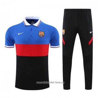 Conjunto Polo del Barcelona 2022 2023 Azul Rojo Negro