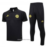 Conjunto Polo del Borussia Dortmund 2023 2024 Negro
