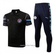 Conjunto Polo del Manchester City 2022 2023 Negro