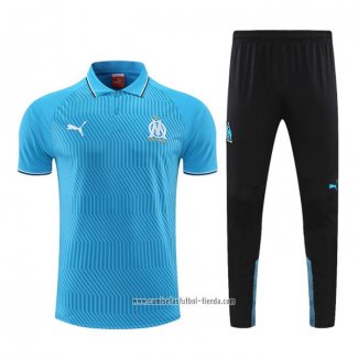 Conjunto Polo del Olympique Marsella 2022 2023 Azul