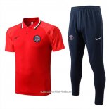 Conjunto Polo del Paris Saint-Germain 2022 2023 Rojo