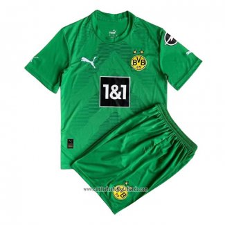 Camiseta Borussia Dortmund Portero 2022 2023 Nino Verde