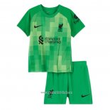 Camiseta Liverpool Portero 2021 2022 Nino Verde