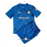 Camiseta Manchester City Portero 2022 2023 Nino Azul