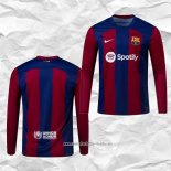 Camiseta Primera Barcelona 2023 2024 Manga Larga