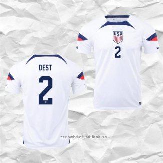 Camiseta Primera Estados Unidos Jugador Dest 2022