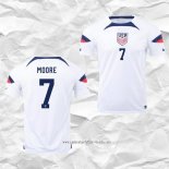 Camiseta Primera Estados Unidos Jugador Moore 2022