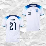 Camiseta Primera Inglaterra Jugador Foden 2022