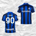 Camiseta Primera Inter Milan Jugador Lukaku 2022 2023
