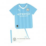 Camiseta Primera Manchester City 2023 2024 Nino