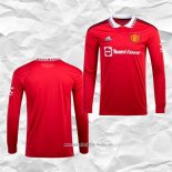 Camiseta Primera Manchester United 2022 2023 Manga Larga