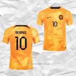 Camiseta Primera Paises Bajos Jugador Memphis 2022