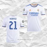 Camiseta Primera Real Madrid Jugador Rodrygo 2021 2022