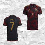Camiseta Segunda Alemania Jugador Wirtz 2022