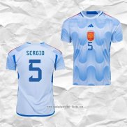 Camiseta Segunda Espana Jugador Sergio 2022