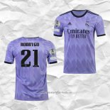 Camiseta Segunda Real Madrid Jugador Rodrygo 2022 2023