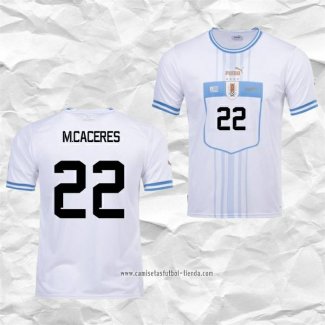 Camiseta Segunda Uruguay Jugador M.Caceres 2022