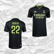 Camiseta Tercera Real Madrid Jugador Rudiger 2022 2023