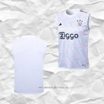 Camiseta de Entrenamiento Ajax 2023 2024 Sin Mangas Blanco
