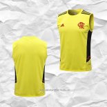 Camiseta de Entrenamiento Flamengo 2022 2023 Sin Mangas Amarillo