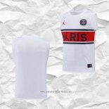 Camiseta de Entrenamiento Paris Saint-Germain 2022 2023 Sin Mangas Blanco y Rojo