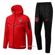 Chandal con Capucha del Atletico Madrid 2022 2023 Rojo