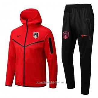 Chandal con Capucha del Atletico Madrid 2022 2023 Rojo