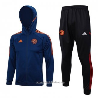 Chandal con Capucha del Manchester United 2023 2024 Azul