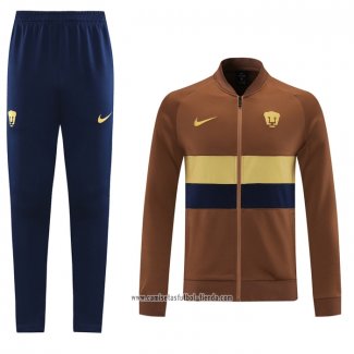 Chandal de Chaqueta del Pumas UNAM 2021 2022 Marron