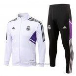 Chandal de Chaqueta del Real Madrid 2022 2023 Nino Blanco y Purpura