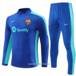 Chandal de Sudadera del Barcelona 2023 2024 Nino Azul