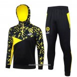 Chandal de Sudadera del Borussia Dortmund 2023 2024 Negro y Amarillo