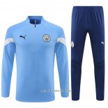 Chandal de Sudadera del Manchester City 2022 2023 Azul