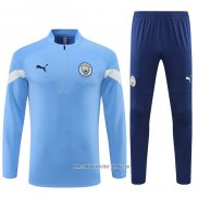 Chandal de Sudadera del Manchester City 2022 2023 Azul