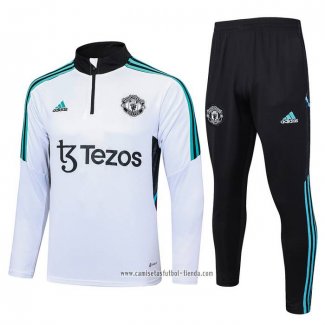 Chandal de Sudadera del Manchester United 2023 2024 Nino Blanco