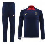 Chandal de Sudadera del Paris Saint-Germain 2023-2024 Azul