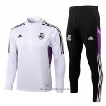Chandal de Sudadera del Real Madrid 2022 2023 Nino Blanco