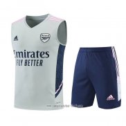 Chandal del Arsenal 2022 2023 Sin Mangas Gris