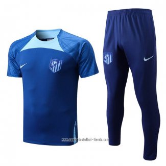 Chandal del Atletico Madrid 2022-2023 Manga Corta Azul